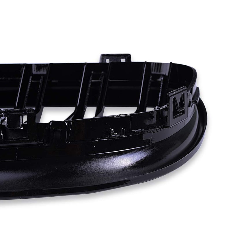 runmade Pair Front Hood Bumper Kidney Grille Center Grill Compatible with BMW 3 Series Sedan 320i 325i 328i 330i 335i (Glossy Black, Double Line, 2009-2011 E90 Sedan) - Image 5